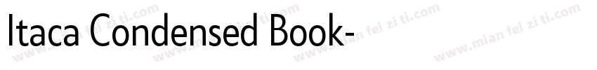 Itaca Condensed Book字体转换
